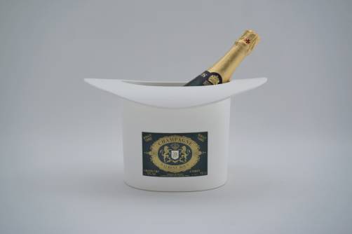 Top hat champagne ice bucket for Laurent Bouy, 1990`s ca, French